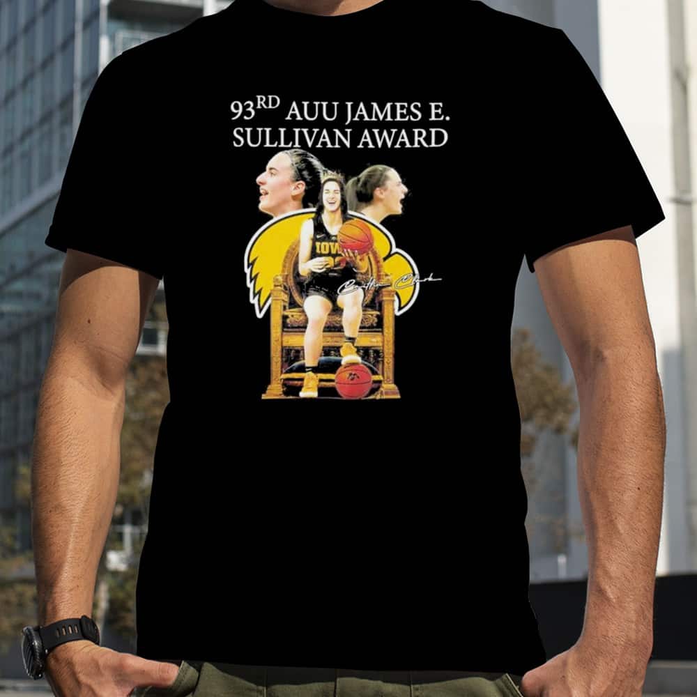 Caitlin Clark T-Shirt 93rd AUU James E. Sullivan Award Caitlin Clark T-Shirt 93rd AUU James E. Sullivan Award