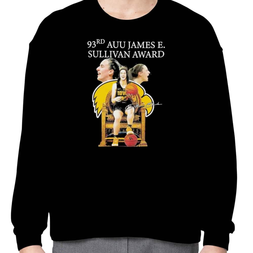Caitlin Clark T-Shirt 93rd AUU James E. Sullivan Award Caitlin Clark T-Shirt 93rd AUU James E. Sullivan Award