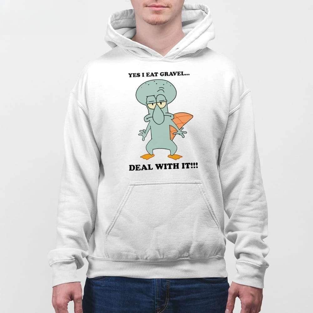 Squidward T-Shirt Yes I Eat Gravel Deal With It Squidward T-Shirt Yes I Eat Gravel Deal With It