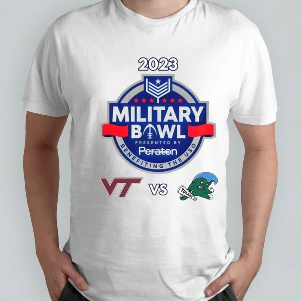 Virginia Tech Tulane Green Wave T-Shirt Military Bowl Virginia Tech Tulane Green Wave T-Shirt Military Bowl