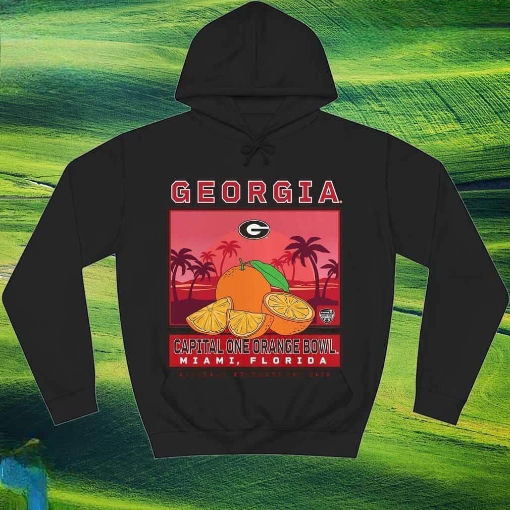 Georgia Bulldogs T-Shirt Capital One Orange Bowl Georgia Bulldogs T-Shirt Capital One Orange Bowl