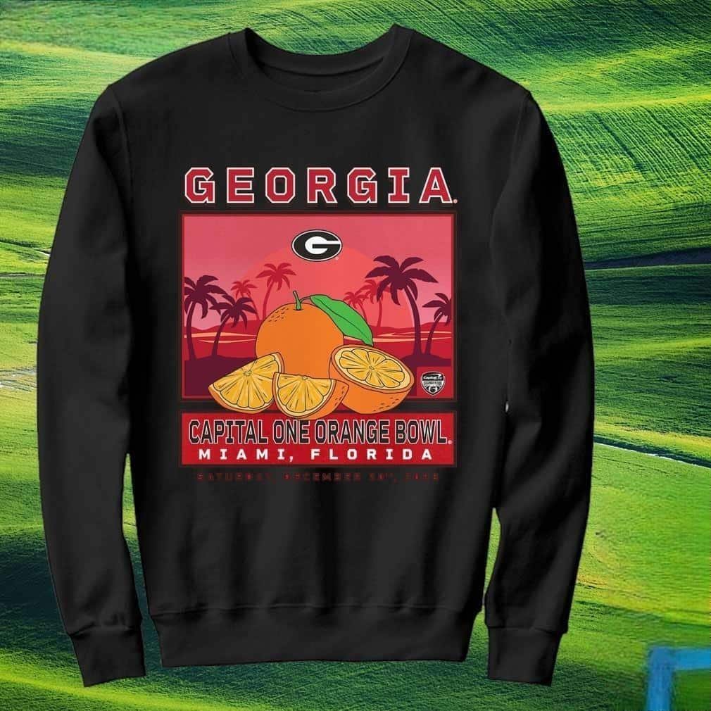 Georgia Bulldogs T-Shirt Capital One Orange Bowl Georgia Bulldogs T-Shirt Capital One Orange Bowl