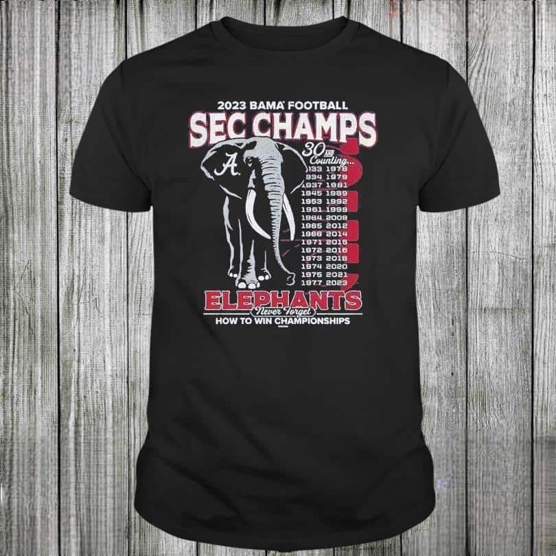 Alabama Crimson Tide T-Shirt Sec Football Conference Champions Alabama Crimson Tide T-Shirt Sec Football Conference Champions