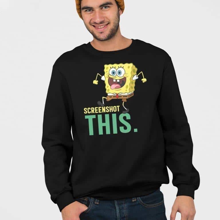 Screenshot This Spongebob T-Shirt Screenshot This Spongebob T-Shirt