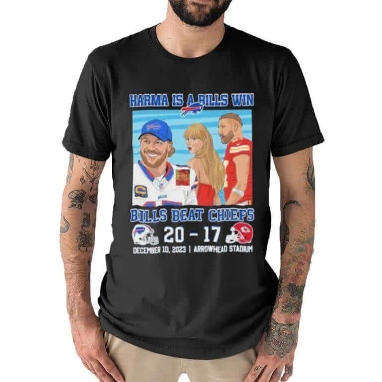 Karma Is A Bills Win Buffalo Bills Beat Kansas City Chiefs T-Shirt Karma Is A Bills Win Buffalo Bills Beat Kansas City Chiefs T-Shirt