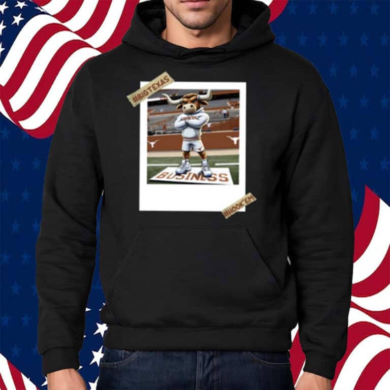 Standing On Business Big Texas Hook' Em T-Shirt Standing On Business Big Texas Hook' Em T-Shirt