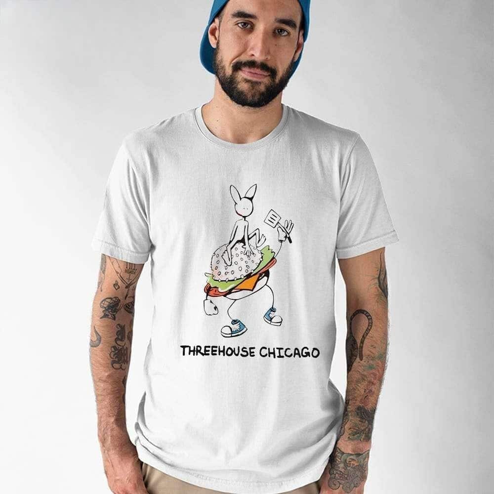 Burger Bunny Threehouse Chicago T-Shirt