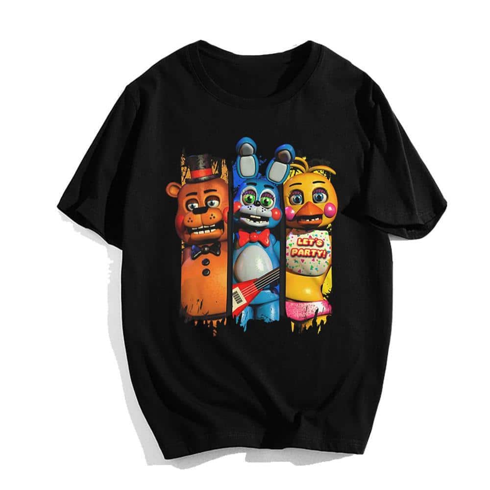 Cool Five Nights At Freddy’s Characters T-Shirt Cool Five Nights At Freddy’s Characters T-Shirt
