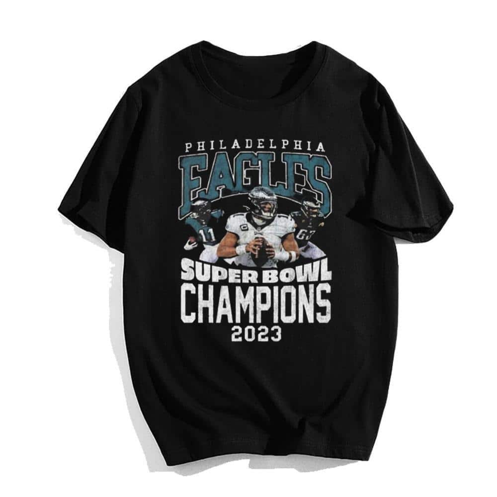 NFL Philadelphiea Eagles T-Shirt Super Bowl Lvii Champions NFL Philadelphiea Eagles T-Shirt Super Bowl Lvii Champions