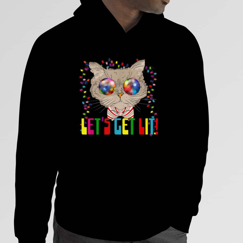 Funny Cat Let's Get Lit T-Shirt Funny Cat Let's Get Lit T-Shirt
