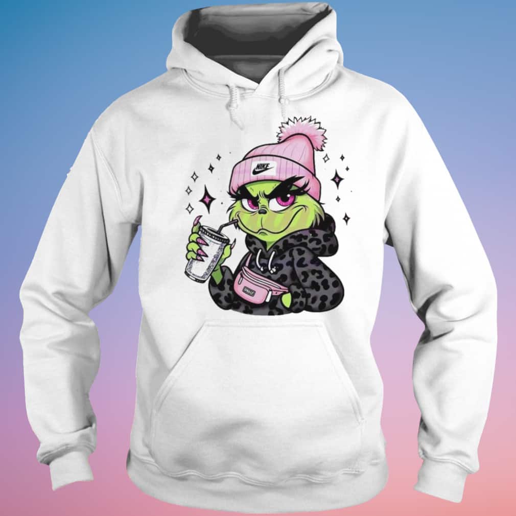Funny Grinch Drinking Coffee T-Shirt Funny Grinch Drinking Coffee T-Shirt