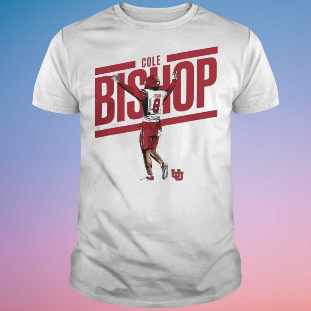 NCAA Ute Utah T-Shirt Cole Bishop NCAA Ute Utah T-Shirt Cole Bishop