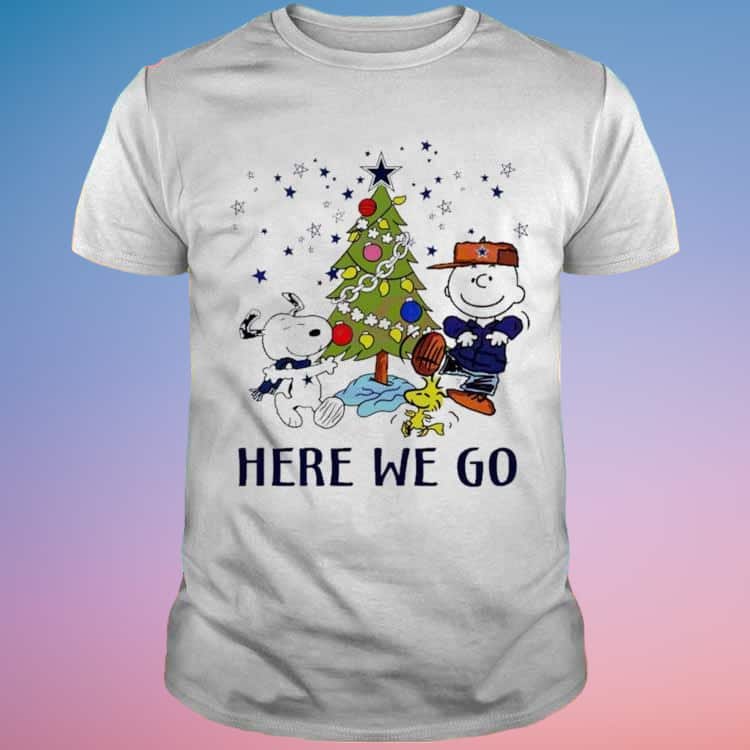 Cool Cowboys Peanuts T-Shirt Here We Go Cool Cowboys Peanuts T-Shirt Here We Go