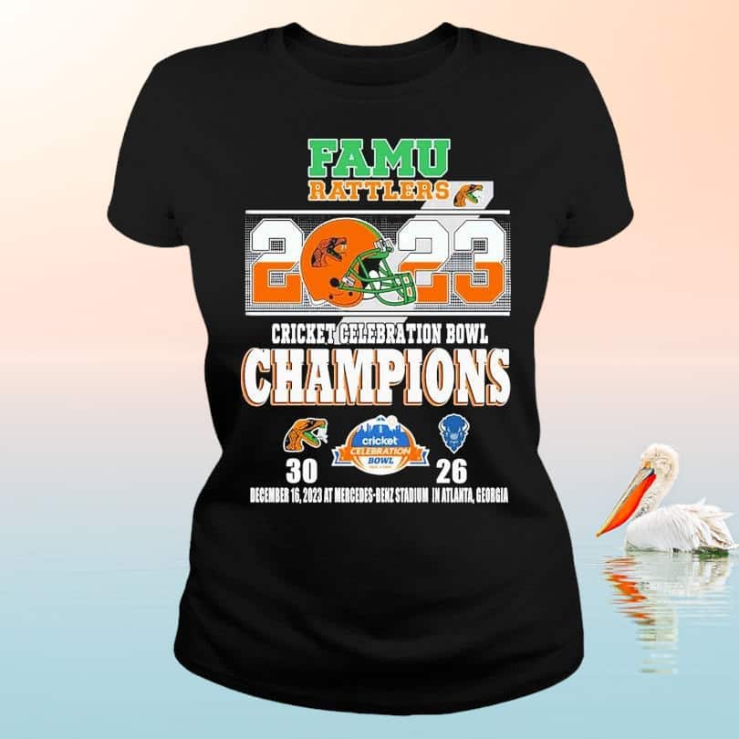 Famu Rattlers Cricket Celebration Bowl Champions T-Shirt Famu Rattlers Cricket Celebration Bowl Champions T-Shirt
