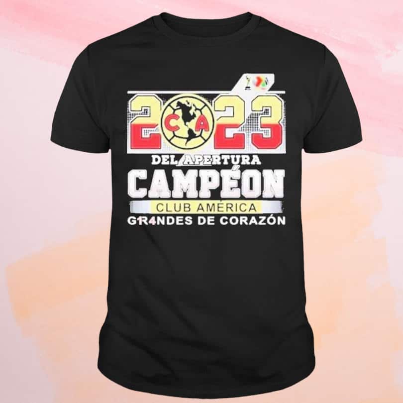 Del Apertura Campeon Club America Grandes De Corazon T-Shirt