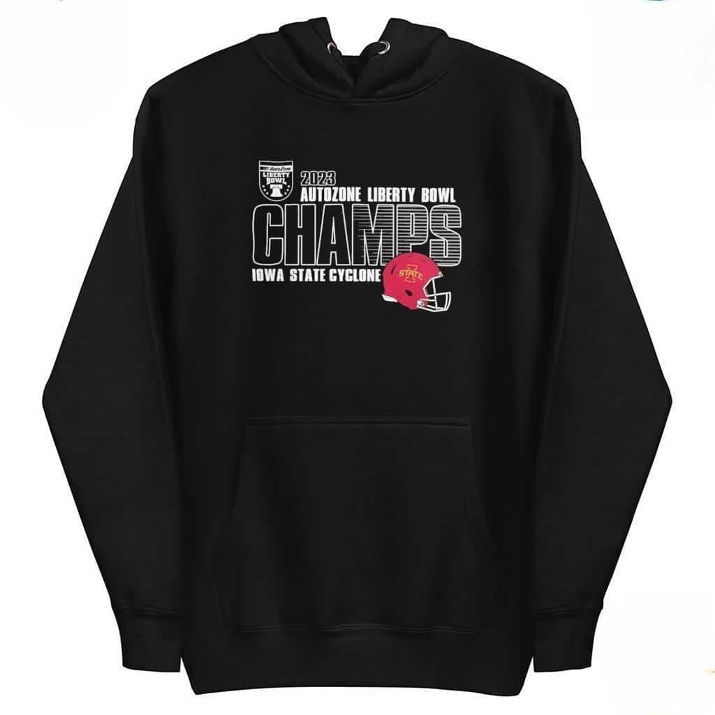 Iowa State Cyclones T-Shirt Liberty Bowl Champions Helmet Iowa State Cyclones T-Shirt Liberty Bowl Champions Helmet