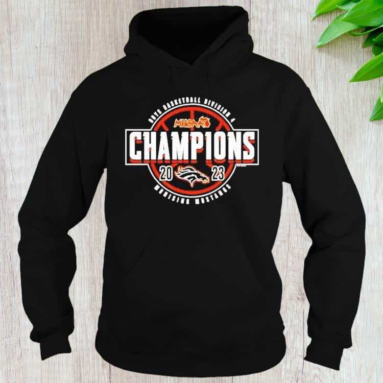 Boys Basketball Division 4 Champions Munising Mustangs T-Shirt Boys Basketball Division 4 Champions Munising Mustangs T-Shirt