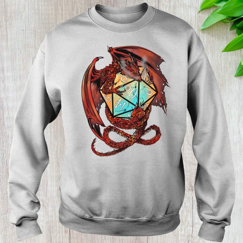 Red Dragon Dice Dungeons And Dragons T-Shirt Red Dragon Dice Dungeons And Dragons T-Shirt