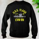Uss Flagg A Real American Hero Cvn 99 T-Shirt Uss Flagg A Real American Hero Cvn 99 T-Shirt