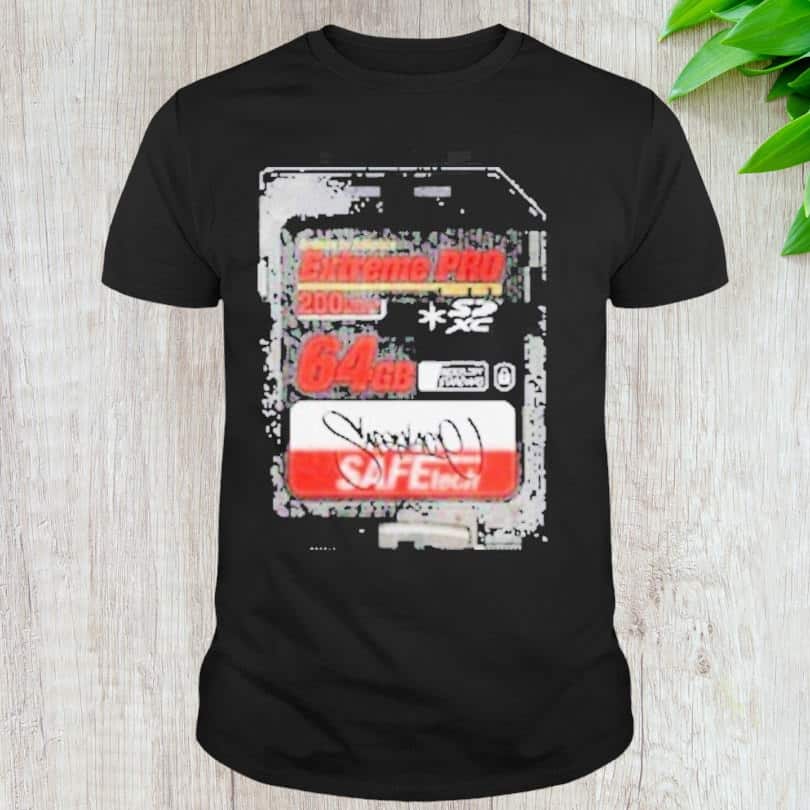 Cam Sd Card Graphic Systems By Safeplace Extreme Pro T-Shirt