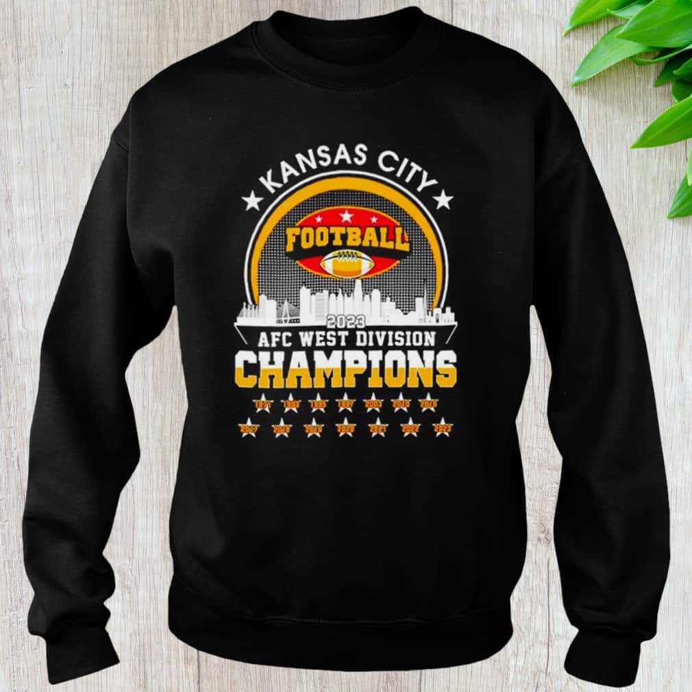 Kansas City Chiefs AFC West Division Champions T-Shirt Kansas City Chiefs AFC West Division Champions T-Shirt
