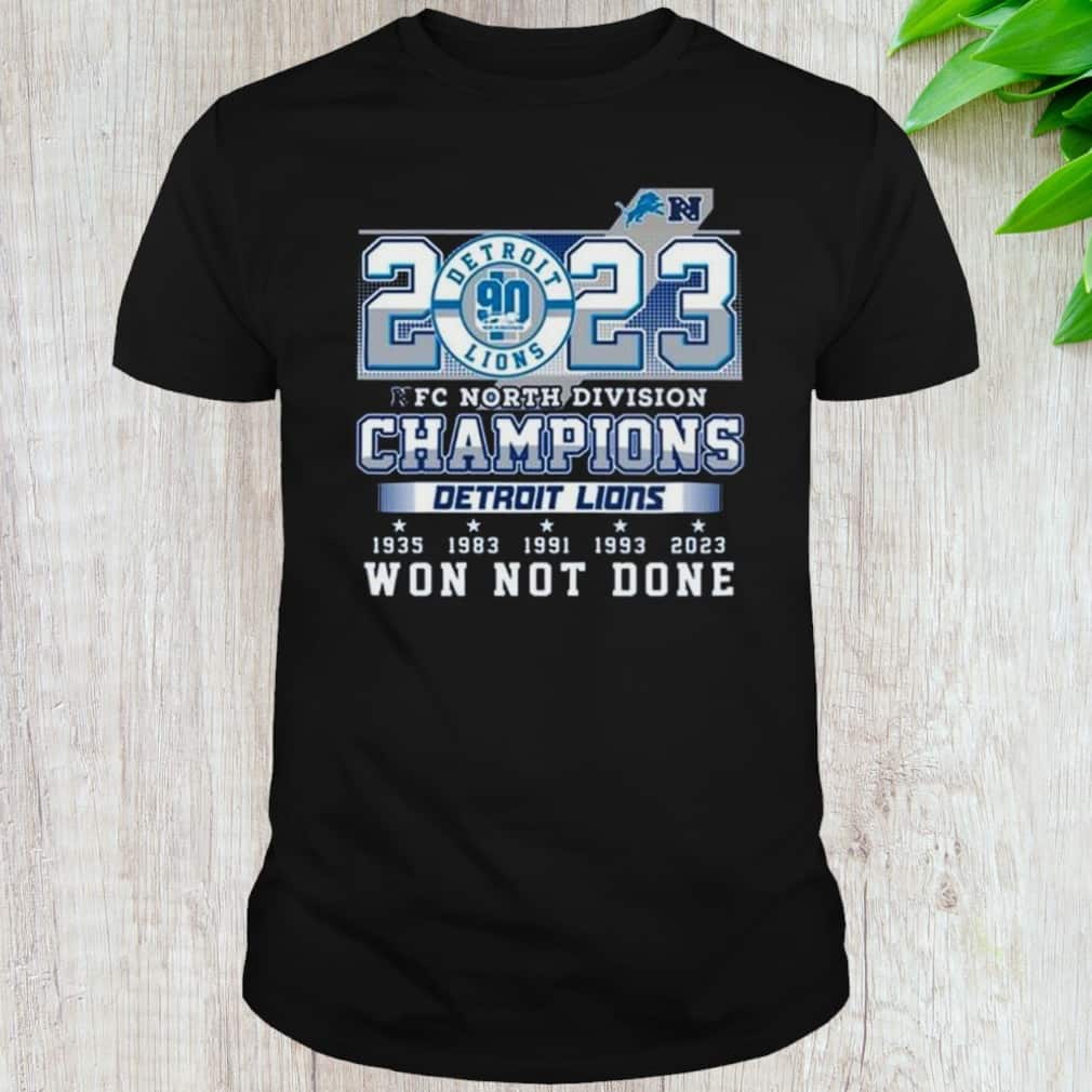 NFL Detroit Lions NFC North Division Champions T-Shirt