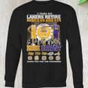 Lakers Retire Kobe’s 8 And 24 Kobe Bryant T-Shirt Thank You For The Memories Lakers Retire Kobe’s 8 And 24 Kobe Bryant T-Shirt Thank You For The Memories