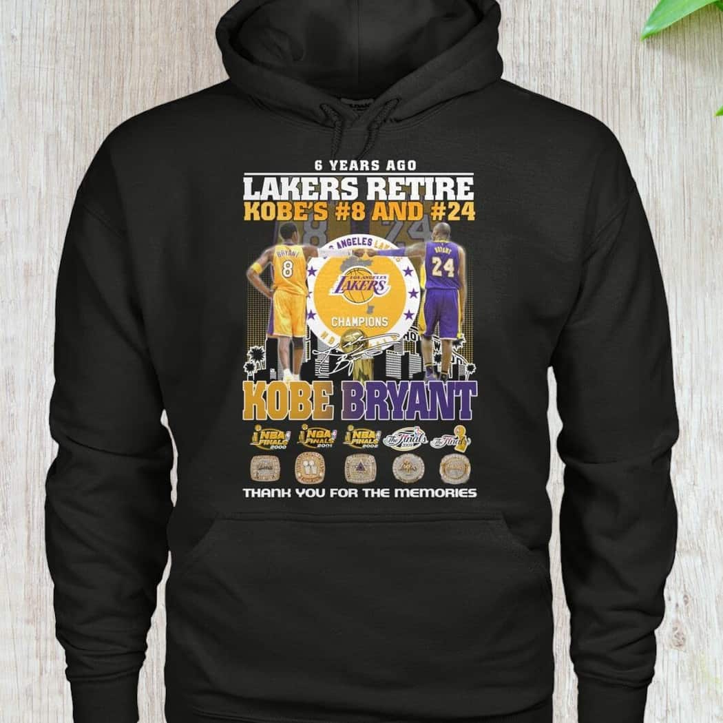 Lakers Retire Kobe’s 8 And 24 Kobe Bryant T-Shirt Thank You For The Memories Lakers Retire Kobe’s 8 And 24 Kobe Bryant T-Shirt Thank You For The Memories