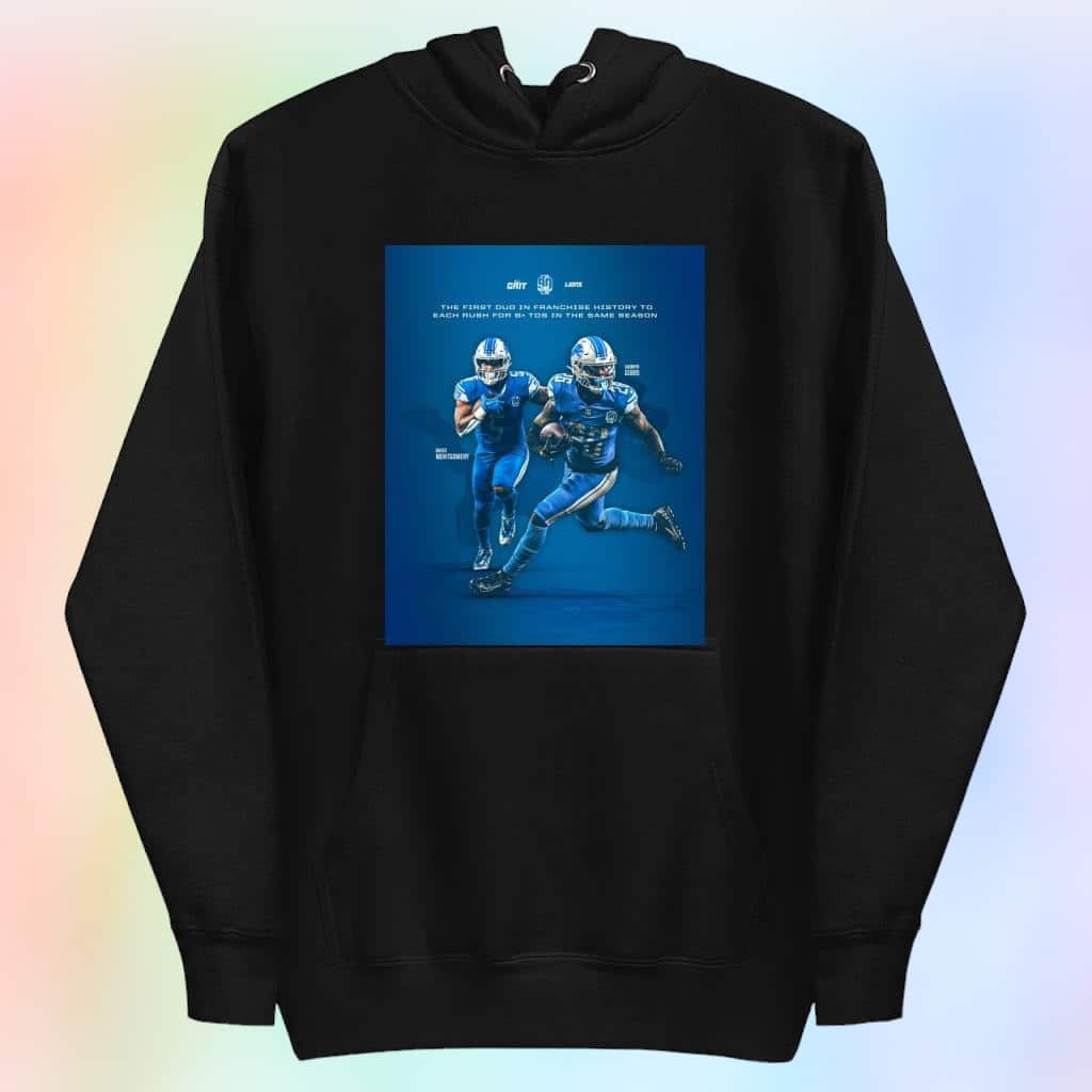 Detroit Lions Peanut Butter Jelly & Touchdowns T-Shirt Detroit Lions Peanut Butter Jelly & Touchdowns T-Shirt