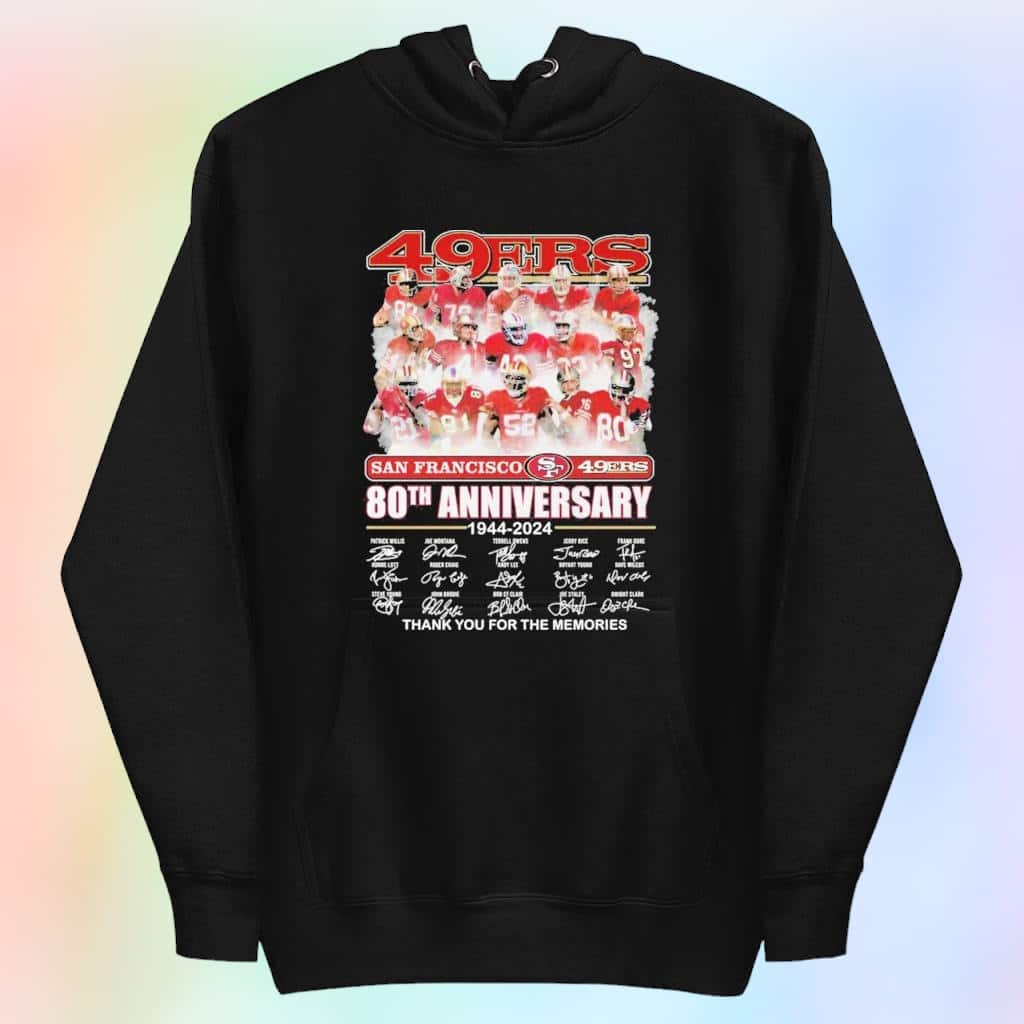 San Francisco 49ers T-Shirt Thank You For The Memories San Francisco 49ers T-Shirt Thank You For The Memories