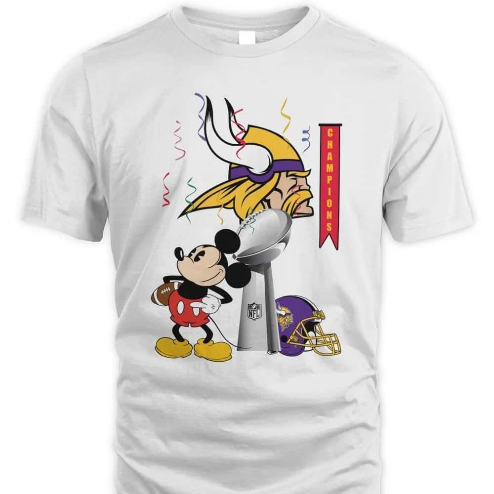 Mickey Mouse Disney NFL Minnesota Vikings T-Shirt Mickey Mouse Disney NFL Minnesota Vikings T-Shirt