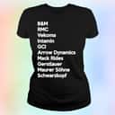 B&M Rmc Vekoma Intamin Gci Arrow Dynamics T-Shirt B&M Rmc Vekoma Intamin Gci Arrow Dynamics T-Shirt