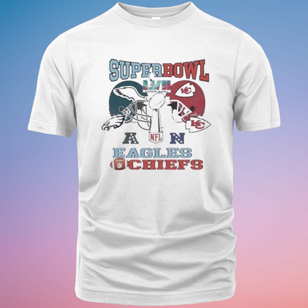 Philadelphia Eagles Vs Kansas City Chiefs Super Bowl LVII T-Shirt