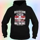 Alabama Crimson Tide T-Shirt Never Back Down We All Roll Together Roll Tide Roll