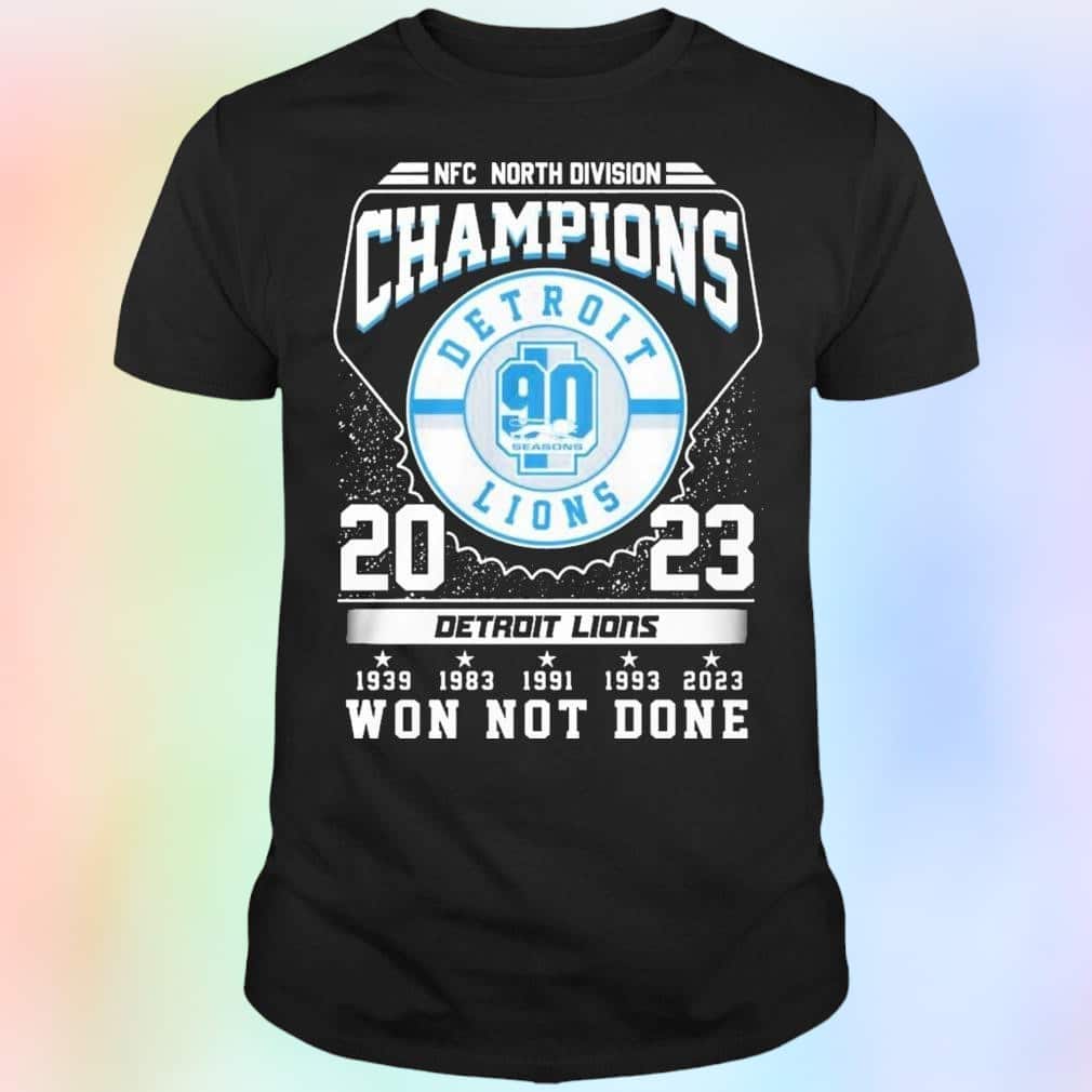 Detroit Lions T-Shirt NFC North Division Champions Detroit Lions T-Shirt NFC North Division Champions