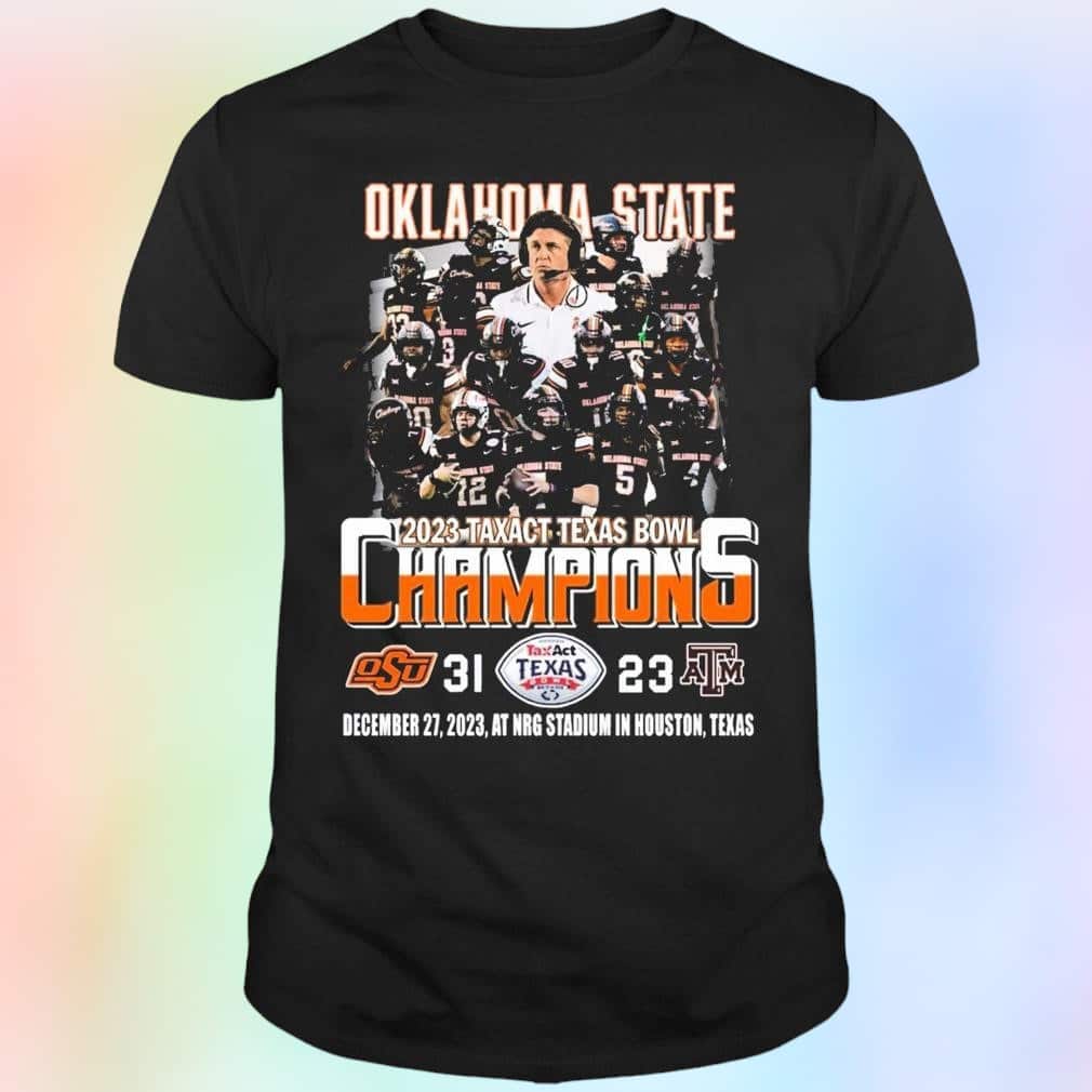Oklahoma State Cowboys Texas A&M Aggies T-Shirt Oklahoma State Cowboys Texas A&M Aggies T-Shirt