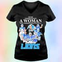 NFL Detroit Lions T-Shirt Never Underestimate A Woman Who Understands Football NFL Detroit Lions T-Shirt Never Underestimate A Woman Who Understands Football