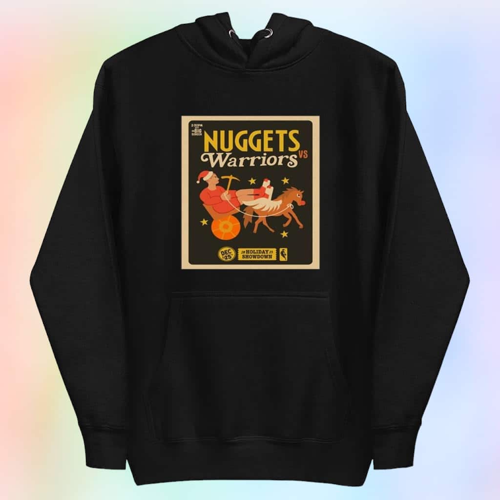 Sloan Nuggets Vs Warriors 25Th December 2023 Holiday Showdown T-Shirt Sloan Nuggets Vs Warriors 25Th December 2023 Holiday Showdown T-Shirt