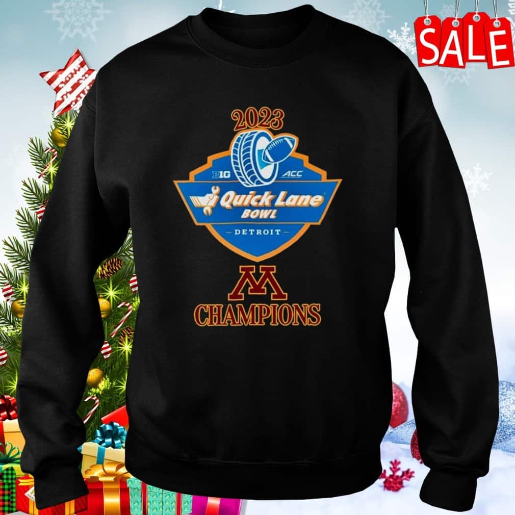 Minnesota Golden Gophers T-Shirt Quick Lane Bowl Champions Minnesota Golden Gophers T-Shirt Quick Lane Bowl Champions