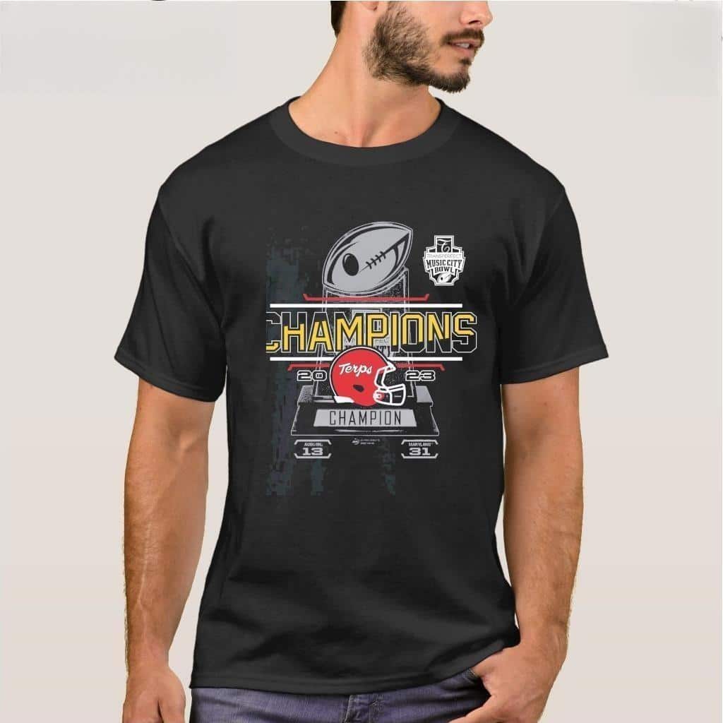 Maryland Terrapins T-Shirt Transperfect Music City Bowl Champions Maryland Terrapins T-Shirt Transperfect Music City Bowl Champions