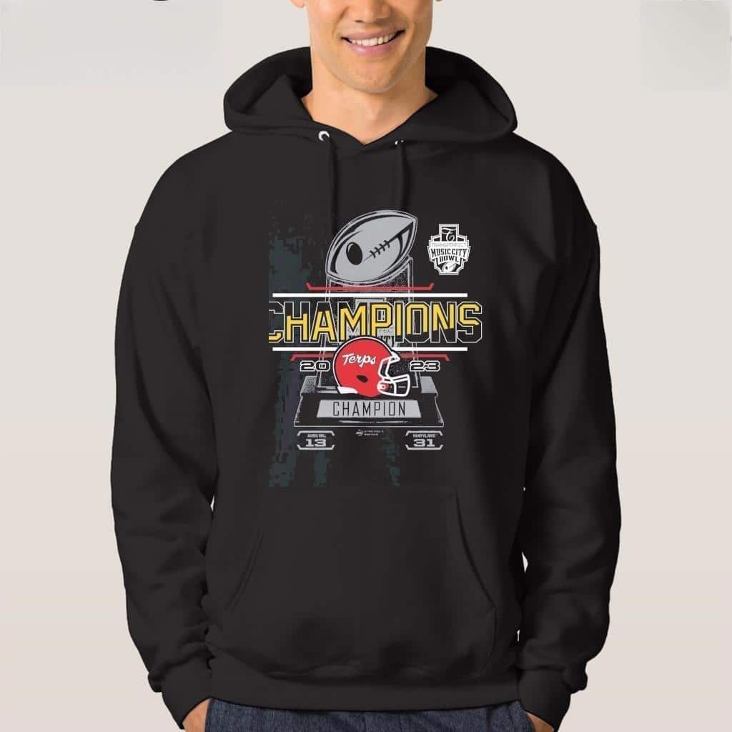 Maryland Terrapins T-Shirt Transperfect Music City Bowl Champions Maryland Terrapins T-Shirt Transperfect Music City Bowl Champions