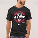 NFL Kansas City Chiefs T-Shirt AFC West Division Champions It's A Clock NFL Kansas City Chiefs T-Shirt AFC West Division Champions It's A Clock
