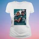 Wide Receiver Duo Devonta Smith And A J Brown NFL Philadelphia Eagles T-Shirt Wide Receiver Duo Devonta Smith And A J Brown NFL Philadelphia Eagles T-Shirt