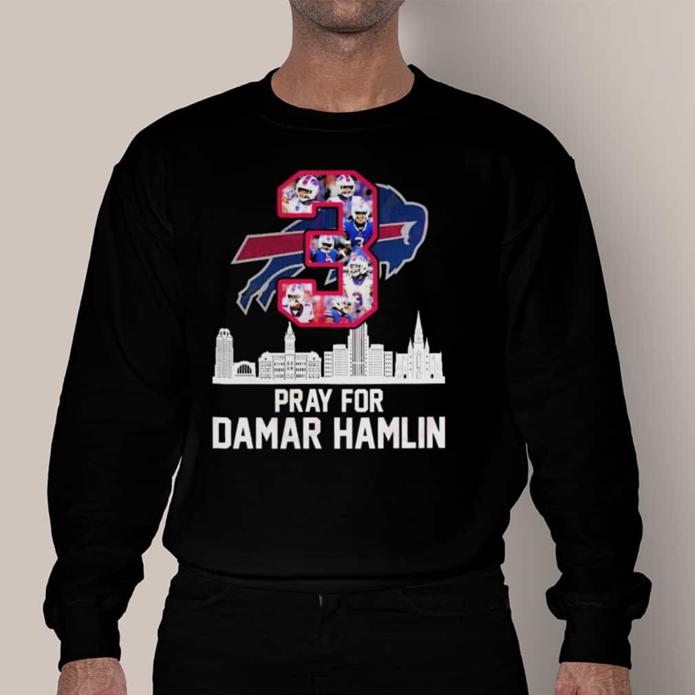 NFL Buffalo Bills T-Shirt Pray For Damar Hamlin NFL Buffalo Bills T-Shirt Pray For Damar Hamlin