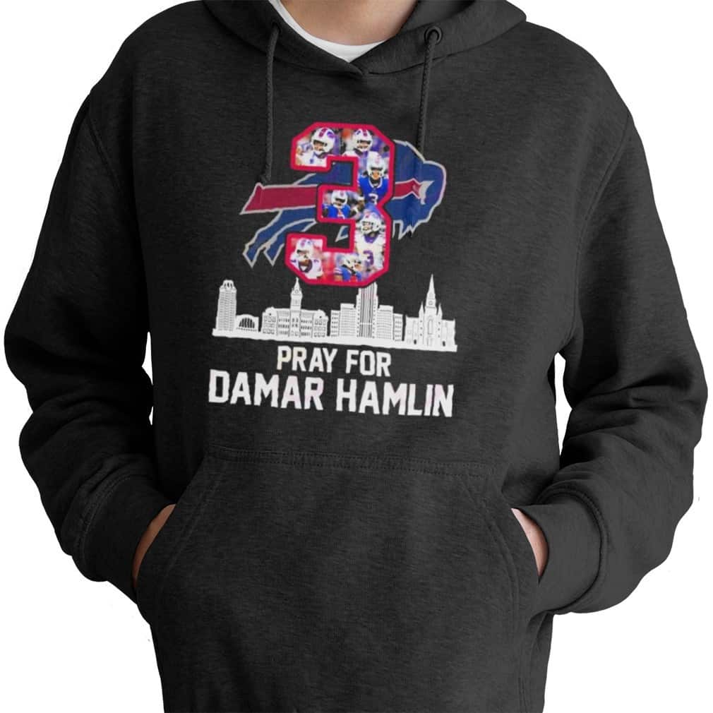 NFL Buffalo Bills T-Shirt Pray For Damar Hamlin NFL Buffalo Bills T-Shirt Pray For Damar Hamlin