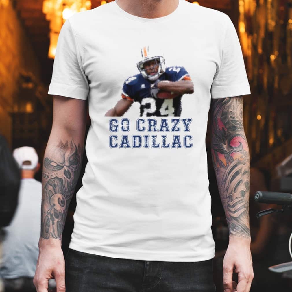 NCAA Auburn Tigers T-Shirt Go Crazy Cadillac NCAA Auburn Tigers T-Shirt Go Crazy Cadillac
