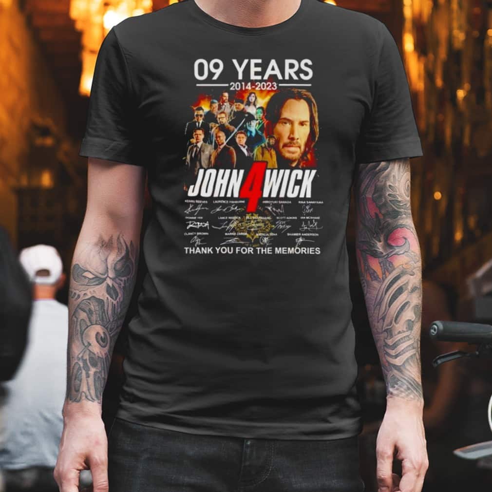 John Wick Chapter 4 T-Shirt Thank You For The Memories John Wick Chapter 4 T-Shirt Thank You For The Memories