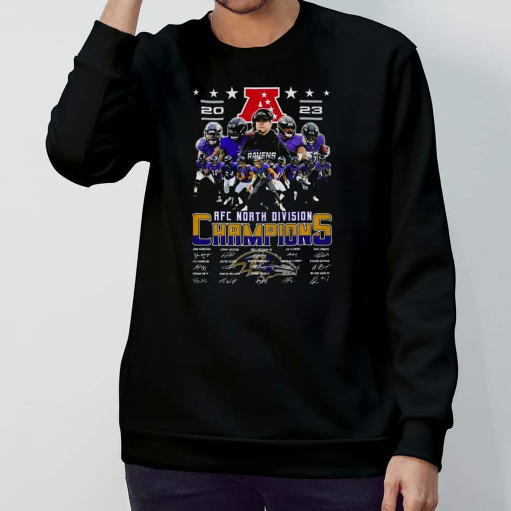 NFL Baltimore Ravens T-Shirt AFC North Division Champions Signature NFL Baltimore Ravens T-Shirt AFC North Division Champions Signature