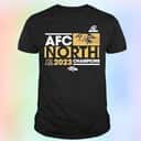 NFL Baltimore Ravens T-Shirt AFC North Division Champions Conquer NFL Baltimore Ravens T-Shirt AFC North Division Champions Conquer