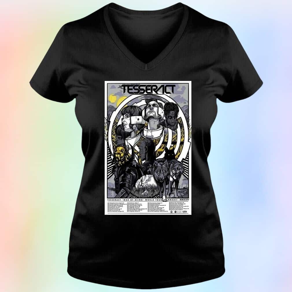 Vintage Tesseract War Of Being World Tour T-Shirt Vintage Tesseract War Of Being World Tour T-Shirt